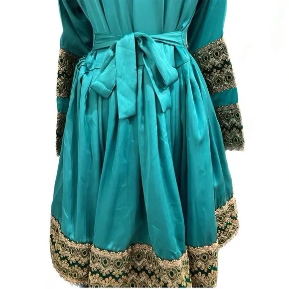 Afghan Clothes Turquoise double layer - Picture 5 of 5